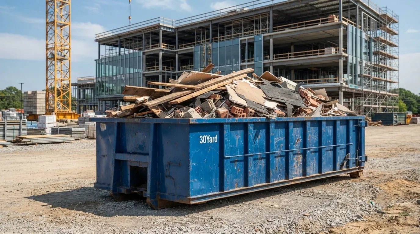 30 yard dumpster rental from our Antioch fleet